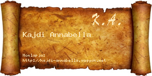 Kajdi Annabella névjegykártya